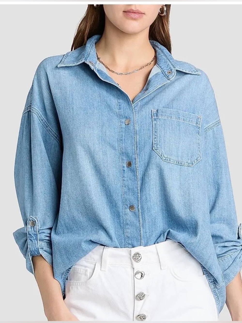 L’agence Jorah Button Front Denim  Size Xs/S
